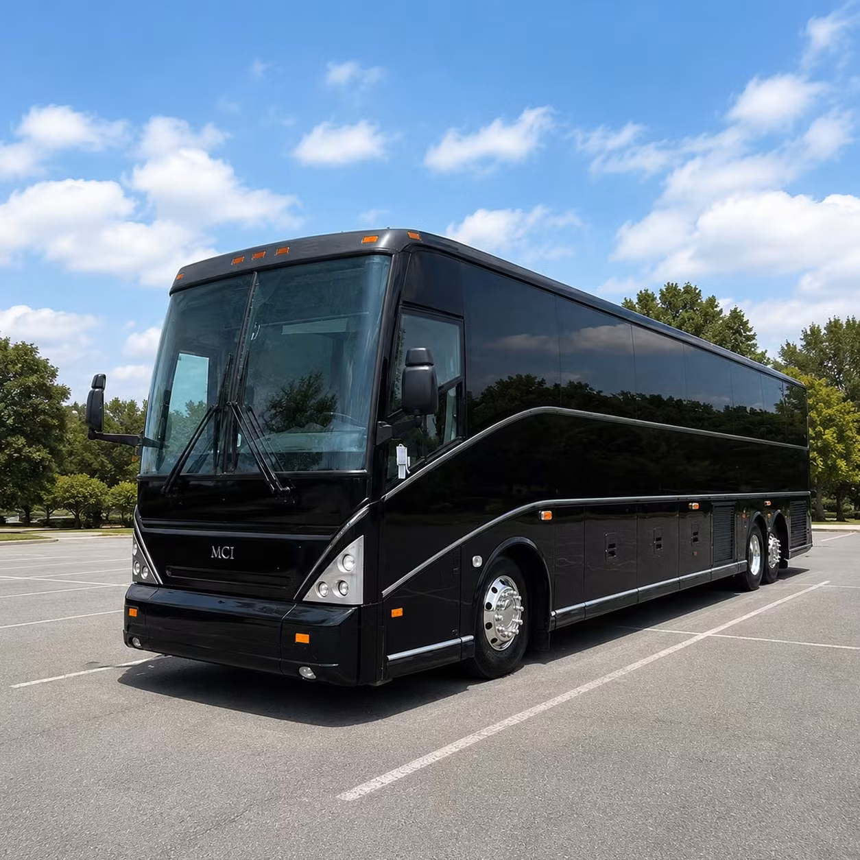 construction site and long distance corporate bus rentals in st louis