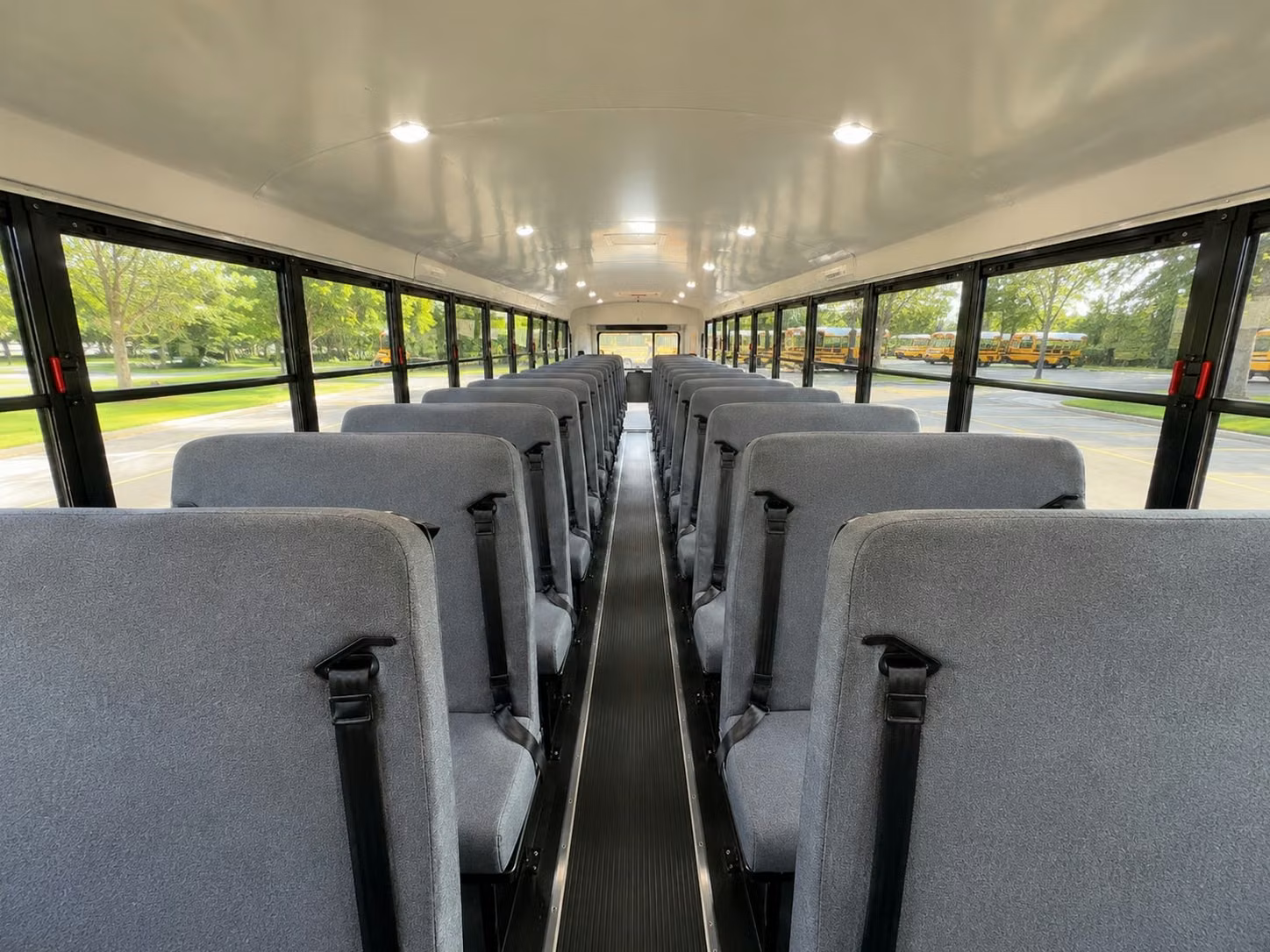 school bus inside